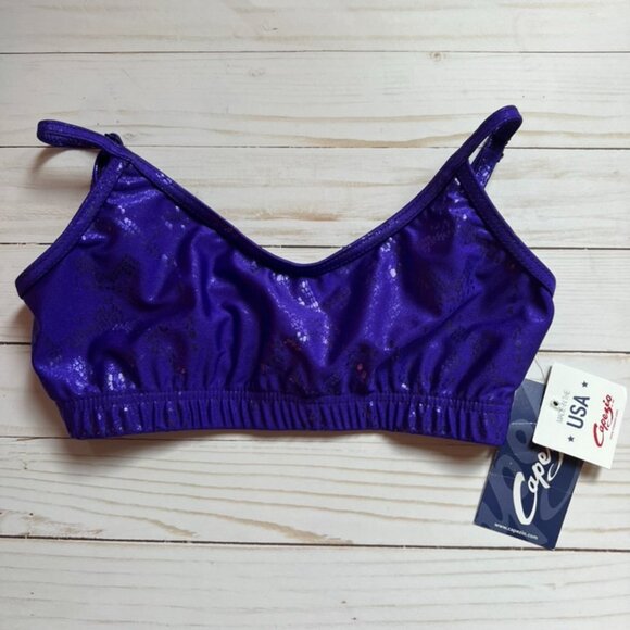 Capezio Tops - NWT Capezio Purple Half Top Size Medium – Dance, Fitness, Activewear